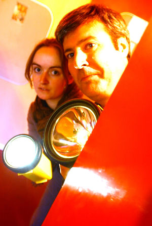 Tim Crowson goes ghosthunting with Shropshire Star reporter Alys Cummings in September 2005