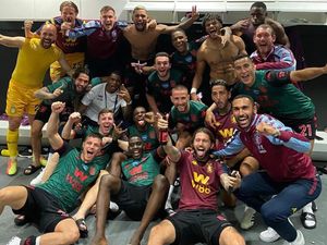 Supporting image for story: Aston Villa players and staff celebrate Premier League survival - VIDEO