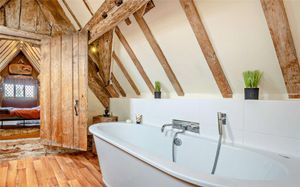 One of five bathrooms inside Bletchley Manor near Market Drayton. Picture: Rightmove/Savills
