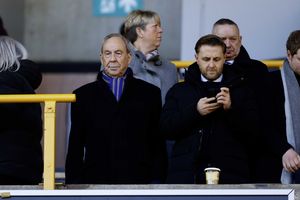 Shrewsbury Town chairman Roland Wycherley (left) with CEO Liam Dooley
