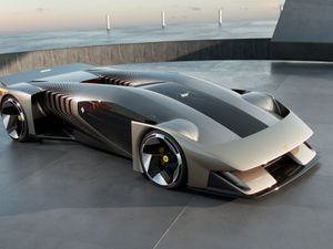 Supporting image for story: Ferrari F76 is firm’s first virtual hypercar to celebrate third consecutive win at Le Mans