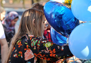 The scenes at West Park on Saturday night