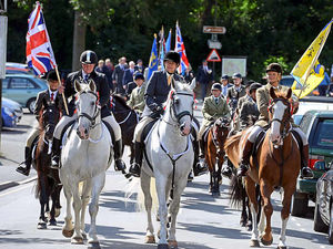 Supporting image for story: 'War horses' parade through Church Stretton to mark anniversary