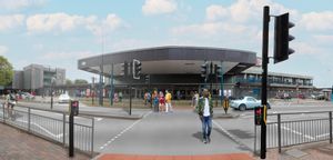 Computer image of how Stafford Railway Station will look