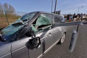 The car believed to have been passing when the explosion took place