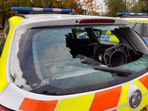 Supporting image for story: Vandals attack two police cars in Shrewsbury disorder