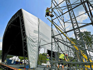 Supporting image for story: Stage taking shape for Blondie and Paloma