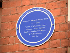 The blue plaque 