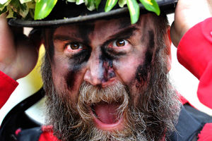 Supporting image for story: Pictures: Morris dancers' colourful arrival at Bishop's Castle