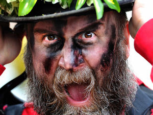 Supporting image for story: Pictures: Morris dancers' colourful arrival at Bishop's Castle