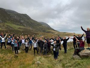 Supporting image for story: Charity walk raises £6k