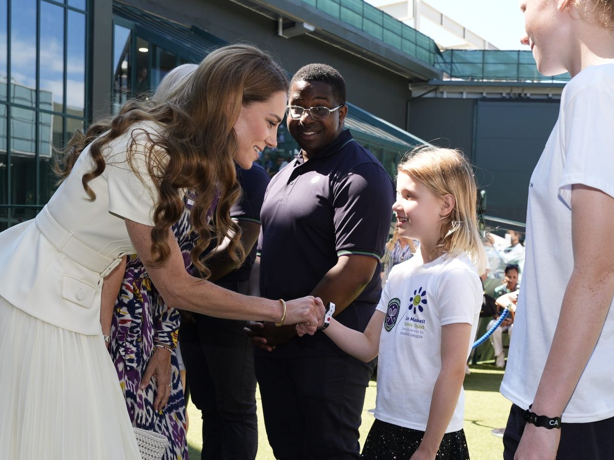 Girl, 8, tells Kate not to be &lsquo;nervous&rsquo; for Wimbledon trophy presentation