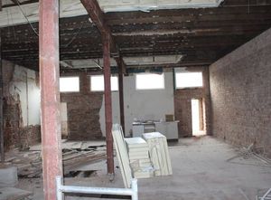 The interior of the building is described as being 'in a state of ruin'