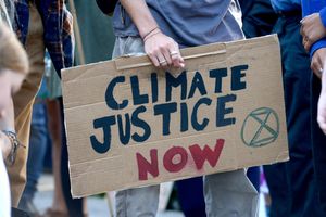 Extinction Rebellion protest in Shrewsbury's Market Square