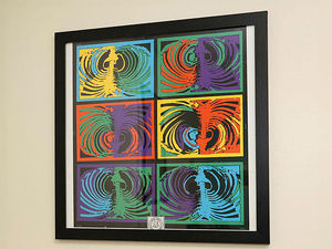 Supporting image for story: Doctors’ rest area brightened up by Year 12 students' work