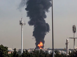 Supporting image for story: Chaos at Dubai Airport as flights suspended again after drone attack - is it still closed?