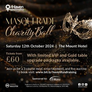 The Ball will take place on October 12 at the Mount Hotel in Tettenhall