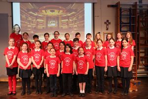 St Lawrence's Primary School, Church Stretton, put on their own show after the Big Sing was cancelled