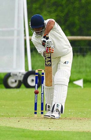 Solid defence from Worfield's Gagandeep Singh against C & R Hawks.