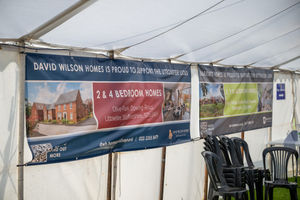 B&DWM & BWM - SGB-36570 - Barratt and David Wilson Homes banners put up at the event