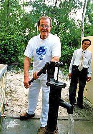 Helping hand – He's been involved in charity work with Unicef