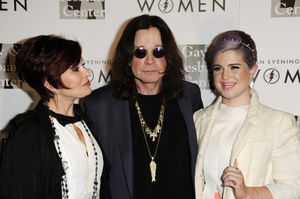 Sharon Osbourne, Ozzy Osbourne, and Kelly Osbourne arrive at the 2013 An Evening With Women event at the Beverly Hilton Hotel