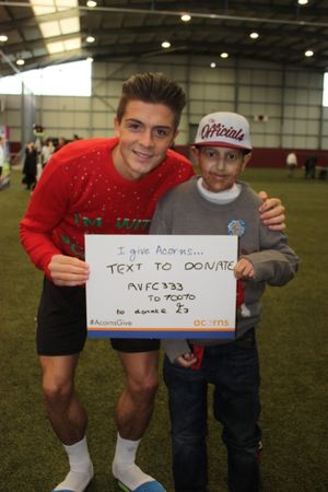 Jack Grealish has been a long-time supporter of the hospice. Photo: Acorns