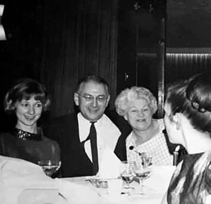 Photographer Dan Arden with Pamela, left, and his mother-in-law Rose Easthope.