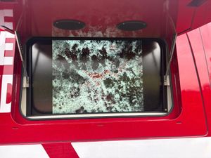 A drone checked for hotspots. Picture: Tweedale Fire Station. 