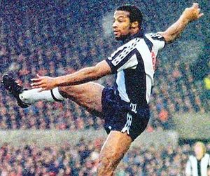 Cyrille Regis in his playing days for Albion