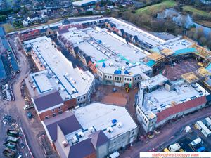 Supporting image for story: GALLERY: New drone shots show Cannock outlet village taking shape