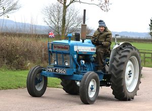 Howard Crewe from Brewood on his Ford 4000.