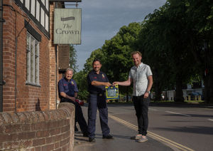 Derek Mattinson (Albrighton & Cosford CFR), Lee Maddox (The Crown) and Dave Fitton (Albrighton & Cosford CFR)