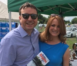 Andrew Griffiths with his wife Kate