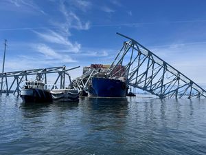 Supporting image for story: Ship that collided with bridge had known electrical problems, lawsuit says
