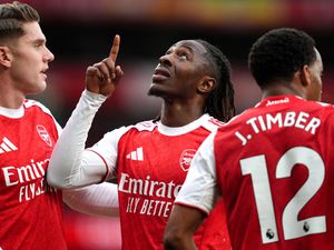 Supporting image for story: Eberechi Eze scores winner against former club Palace to boost Arsenal lead