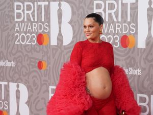 Supporting image for story: Jessie J bares her baby bump on the Brit Awards red carpet