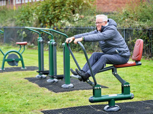 Supporting image for story: New outdoor exercise equipment comes to Market Drayton park