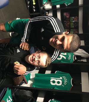 William with Conor Coady