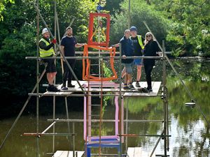 Supporting image for story: 'I certainly will miss it': Divisive sculpture removed from Shrewsbury garden