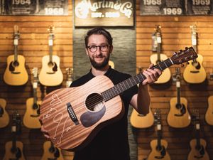 Supporting image for story: Birmingham guitar store launches competition to win instrument signed by Noel Gallagher