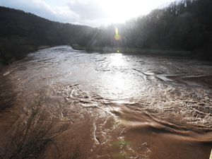 The River Wye at Brockweir in the Wye Valley. (Barry Batchelor/PA)