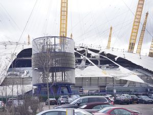 Supporting image for story: Parts of London’s O2 Arena roof ‘ripped off’ as Storm Eunice hits capital