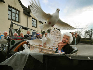 Supporting image for story: Dora arrives in style for her 100th birthday bash
