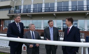 MPs Daniel Kawczynski, Chris Davies, and Philip Dunne, with Foreign Secretary Jeremy Hunt