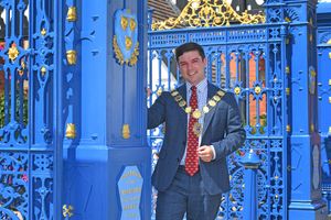Shrewsbury's mayor Alex Wagner reopened the Quarry gates after a refurbishment project carried out by Shukers.