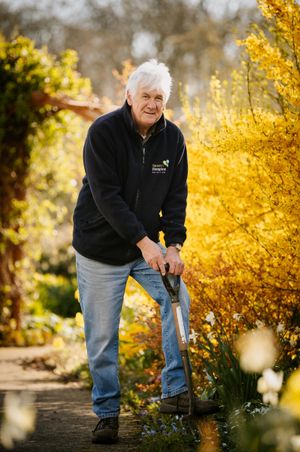 Seven Hospice head gardener Tony Comley is retiring.