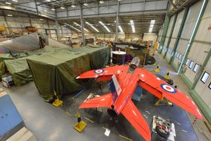 The conservation hanger at Royal Air Force Museum