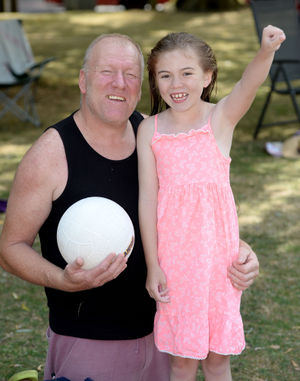 Wez Bradley and Ruby Bradley, aged 7, from Brierley Hill