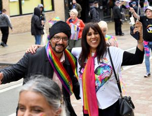This couple got involved in the celebrations